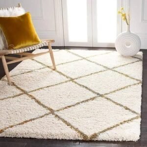 Shaggy Bedside Rug – Ivory
